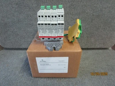 Citel FTB-4-OVP Module w Ground Buss Bar - Image 1 of 4