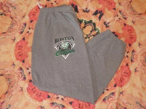 Vintage Men's Boston Celtics Mitchell & Ness Sweatpants Size XL Grey Green - Picture 1 of 9