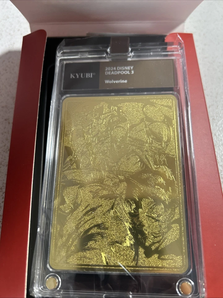 2024 Kyubi Disney Marvel Deadpool And Wolverine Gold Trading Card In A Case - Image 1 of 4