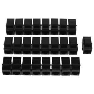 25 Pcs Rj45 Coupler Cat6 Jacks Inline Coupler Female to Female Insert9202 - Afbeelding 1 van 7