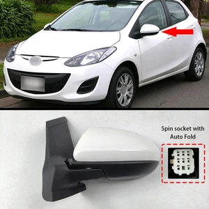 For Mazda 2 DE 2007-2015 5Pin Left Door Mirror Assembly Electric Auto Folding - Bild 1 von 14