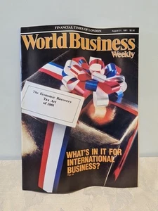 1981 AUGUST 31 WORLD BUSINESS WEEKLY MAGAZINE - Picture 1 of 4