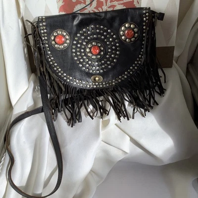 Fringed Studded Shoulder Crossbody - Image 1 of 4