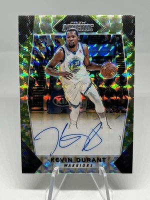 2017-18 KEVIN DURANT Panini Prizm Mosaic Camo Auto /25 Warriors Card #A-KDR - Image 1 of 4