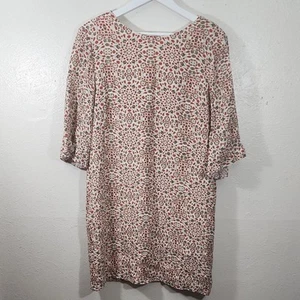 See U Soon Floral Print Mid Sleeve Shift Dress Size M - Picture 1 of 8