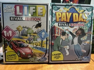 Hasbro Games Pay Rivals Edition & Life Rival Edition 2 Players Ages 8+ Sealed! - Picture 1 of 2