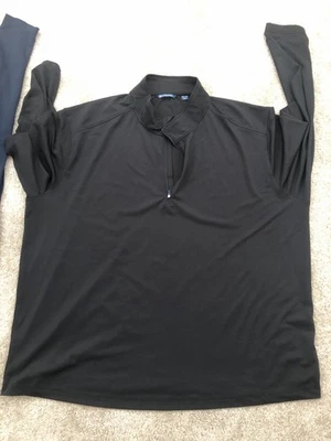 2 Cutter & Buck 1/4 Zip 3XB Pullovers black blue   - Image 1 of 3