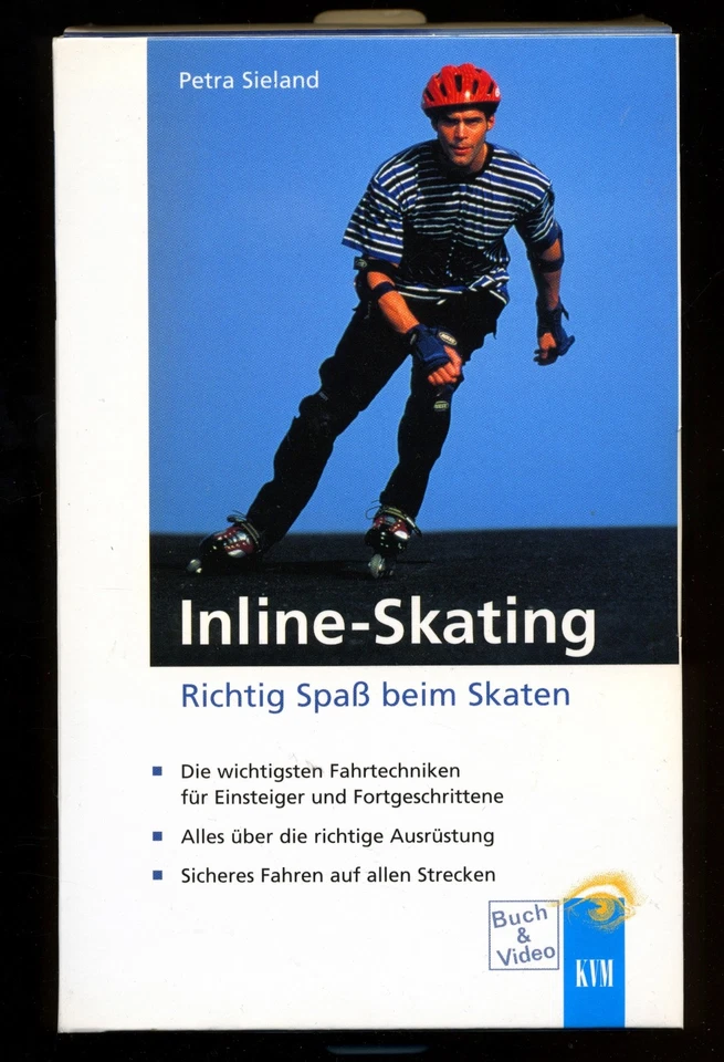 INLINE-SKATING★von Petra SIELAND★VHS-Cassette★BUCH und VIDEOFILM als Set!★NEUWTG - Bild 1 von 3