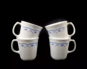 Corning Corelle Morning Blue Set of 4 Coffee Cups - Picture 1 of 7