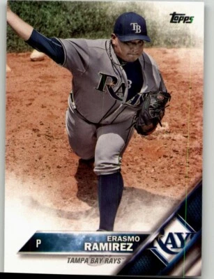 2016 Topps Erasmo Ramirez #483 Tampa Bay Rays - Image 1 of 2