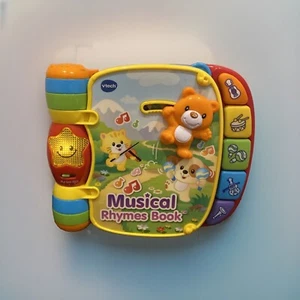 VTech Musical Rhymes Book Interactive Learning educational Play Toy sounds Works - Picture 1 of 9