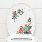 Easy To Scrub Self-adhesive Wall Sticker Toilet Stickers Flower Mural Applique