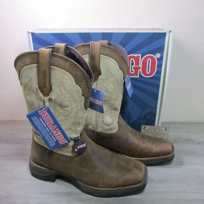 Durango女式10 Lady Rebel 11英寸方头西靴棕色/灰褐色DRD0332 — 第 1/4 张图片