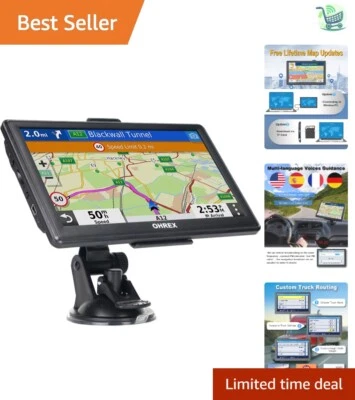 Enhanced 7" GPS Navigational System for RV, Truck - Maps for North America - Image 1 of 4
