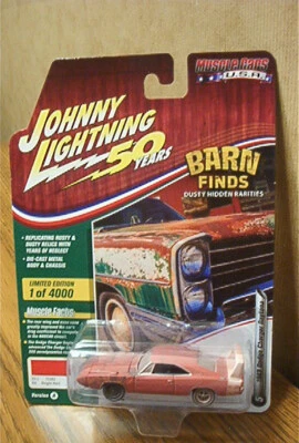 2019 Johnny Lightning BARN Finds 1969 Dodge Charger Daytona R2 VA JLMC020 - Image 1 of 2