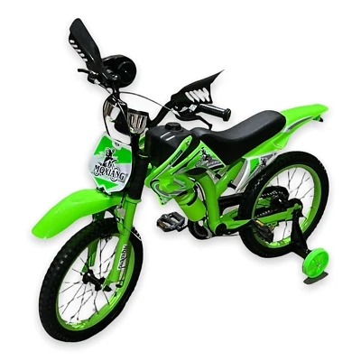 CHILDRENS KIDS MOTO BIKE BICYCLE REMOVABLE STABILISER 12 INCH 2 TO 4 MOTORCROSS - Image 1 of 2