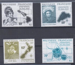 French Polynesia - 1990 - Tahiti Polynesian Triangle, Sc 534 - 537, MNH - Picture 1 of 1
