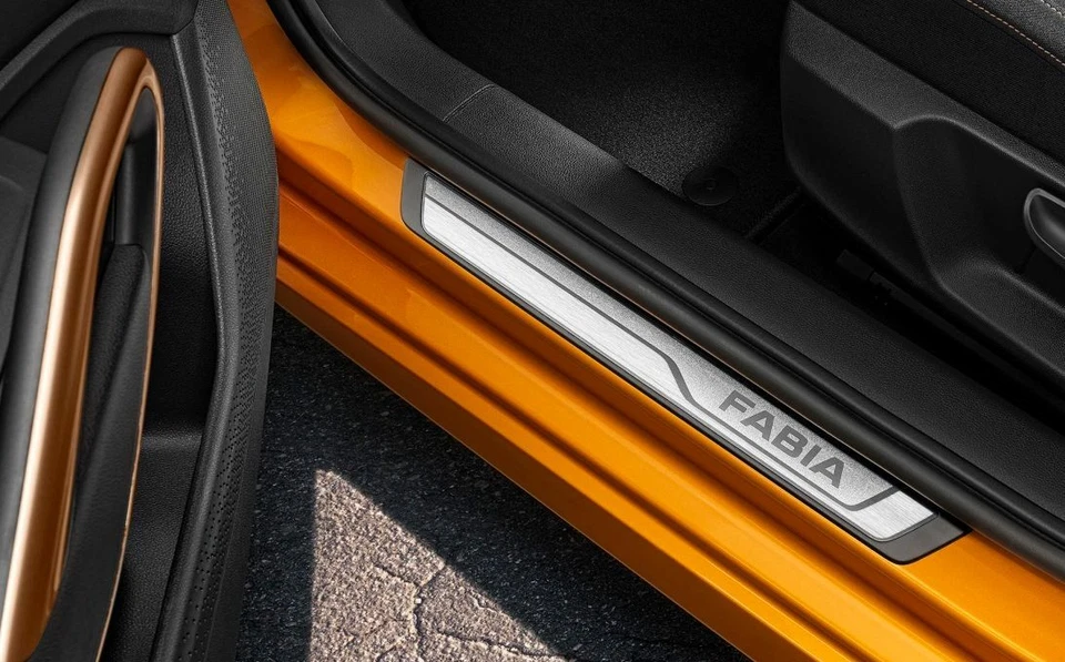 OEM Skoda Fabia IV MK4 decorative door sill covers 6VA071303A - Image 1 of 1