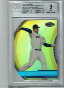 2012 Bowman Best Prospects Die Cut Refractors #BBP22 Will Middlebrooks 9 Mint - Picture 1 of 2