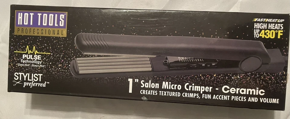 Micro Crimpadora Cerámica Estilista Salón 1" Profesional Hot Tools * Nueva en Caja Foto 1 de 1