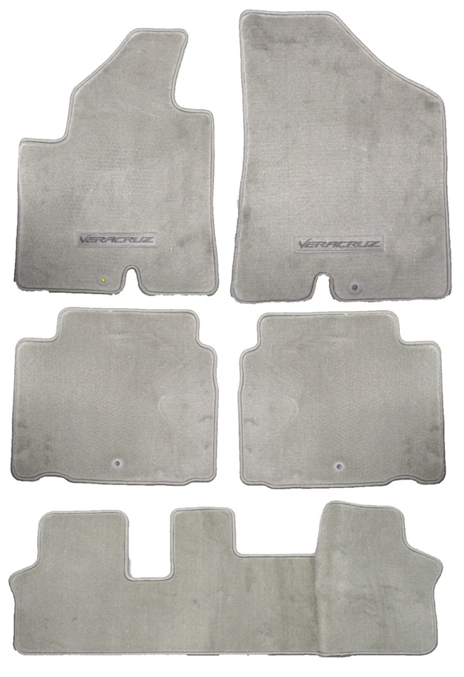 Juego de 5 alfombrillas grises OEM 2007-2008 Hyundai Veracruz U8140-3J000-6T Foto 1 de 4