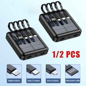 500000mAh Portable Power Bank 4 USB LCD External Battery Charger For Cell Phone