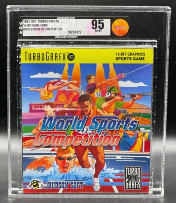 World Sports Competition TurboGrafx-16 TB16 Sealed New Hudson VGA 95 Graded - Image 1 of 2