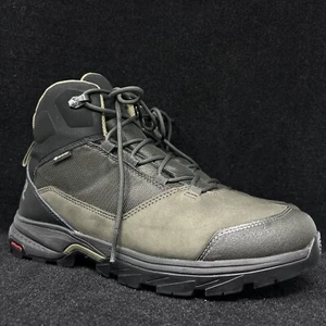 Salomon Outward GTX Men’s Sz 10 Green Grey Black Waterproof Trail Hiking Boots - Picture 1 of 10