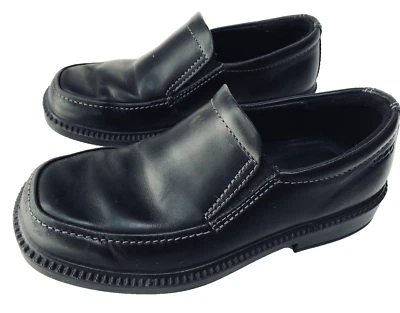 ECCO Kids Toddler Boys Slip On Loafers Dress Shoes 13 US / 30 Eur Black Leather - Image 1 of 4
