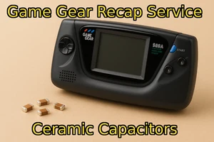 Sega Game Gear Kondensator Austausch und Reparatur Service vom Käufer bereitgestelltes Kit Recap - Bild 1 von 11