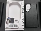 Case-Mate Wallet Folio Leather Case for Samsung Galaxy S23 Ultra - Black A2