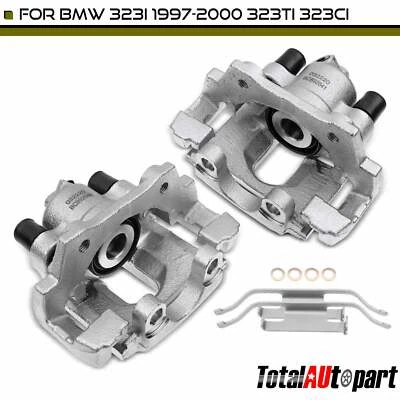 2x Disc Brake Caliper w/ Bracket for BMW 323i 1997-2000 323ti 323Ci Rear LH & RH - Image 1 of 4