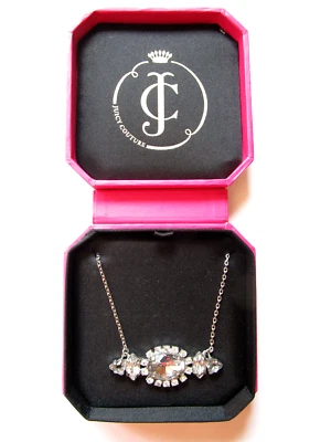 Juicy Couture винтажный овальный со стразами подвеска ожерелье новый в коробке $58 - Изображение 1 из 4