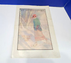 1915 Antique The Youth's Companion Magazine Couverture Nouvel An raquette