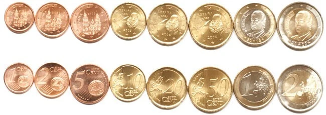 España Juego 8 monedas 2009 1 C - 2 EUROS UNC (#1696) Foto 1 de 1