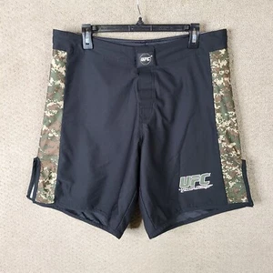 UFC MMA Shorts Mens 34 Black Digital Camo Jiu Jitsu Fighting Training Sports - Picture 1 of 13