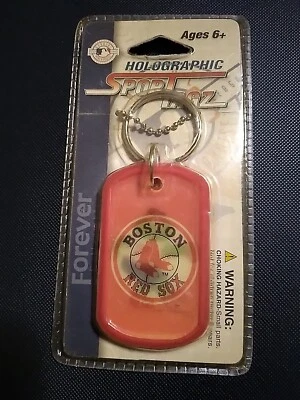 BOSTON RED SOX SPORTAGZ DOG TAGS NECKLACE FOREVER WITH CHAIN NIP Holographic - Image 1 of 2