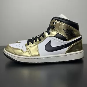 Size 10 - Jordan 1 Mid SE Metallic Gold 2020 - Picture 1 of 12