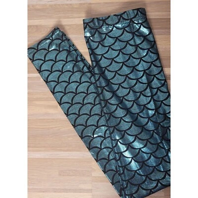 Nuevo En Paquete Leggings Simplicity Sirena, Turquesa Talla Pequeña Foto 1 de 4