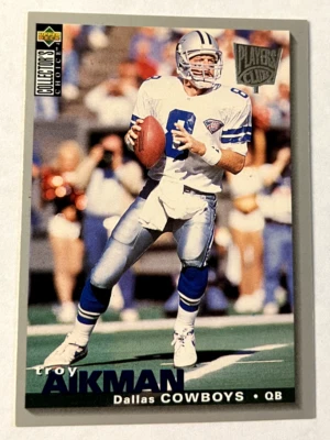 1995 Upper Deck Collector's Choice Player's Club #66 Troy Aikman Dallas Cowboys - Image 1 of 4