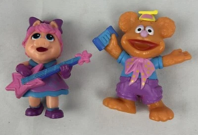 Disney Muppet Bebés Rocksplosion Juego de 2 Figuras Animal Miss Piggy Oso Fozzie Foto 1 de 4