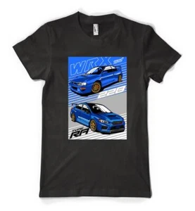  T-Shirt japanisches WRX Supercar Sport klassisch maßgeschneidertes Auto personalisiert Unisex Erwachsene - Bild 1 von 20