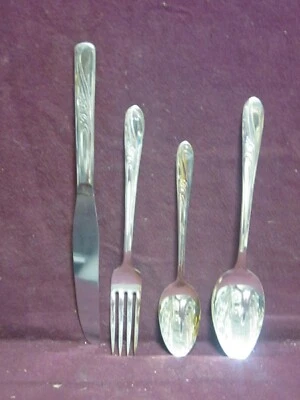 Holmes & Tuttle Silverplate 1940 Meadow Flower 4 piezas set caja original   Foto 1 de 4