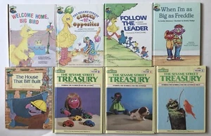 Sesame Street Vintage Hardcover Book Lot of 8 Club & CTW/Funk Big Bird Great - Picture 1 of 12