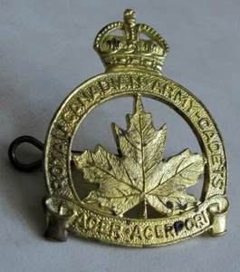 Royal Canadian Army Cadet Cap Badge King Crown WWII WW2 - Picture 1 of 3