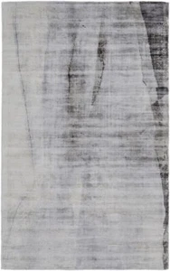 8' X 10' Gray Taupe And Ivory Abstract Hand Woven Area Rug - Picture 1 of 1