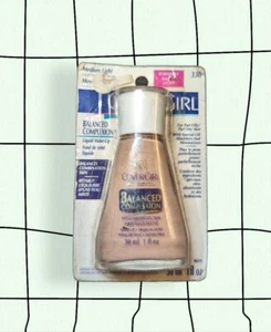 VINTAGE 80s COVERGIRL Balanced Complexion Liquid Foundation Makeup MEDIUM LIGHT - Picture 1 of 5