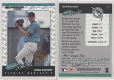 2001 Donruss Rated Rookie Baseball's Best Bronze Josh Beckett #154