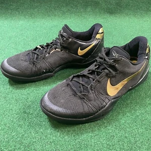 2012 Nike Kobe System 8 VIII Elite+ (Away) Black/Gold 603269-100 Men’s Size 13 - Picture 1 of 12