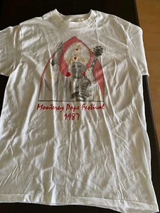 Camiseta De Colección Juan Pablo II Monterey Papa Festival Talla L Blanca Nueva - Imagen 1 de 8